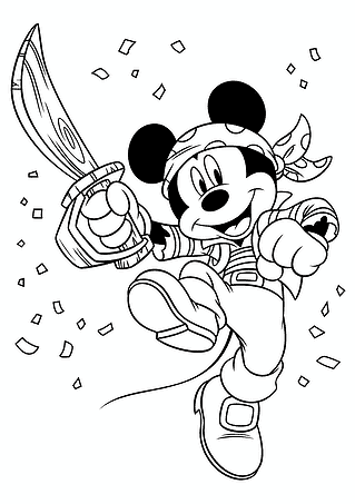 Mickey Mouse: in a Pirate Costume