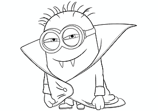 Minions: Phil in a Dracula Costume