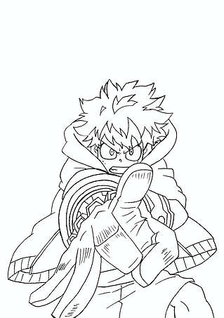Resolute Izuku Midoriya (My Hero Academia)
