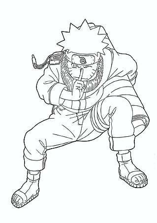 with a Scroll (From Manga Naruto)