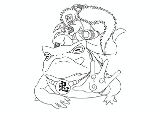 Jiraiya and Gamabunta (Naruto)