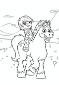 Nella the Princess Knight: Garrett on Horseback