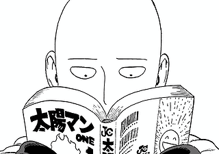 Saitama Reading (One-Punch Man)