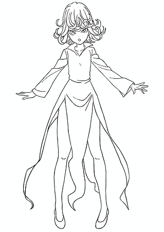 Tatsumaki at Full Height (One-Punch Man)