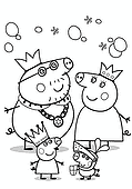 Peppa Pig Family in Costumes