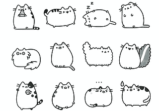 Set of Cats Pusheen
