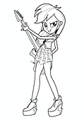 Rainbow Dash with a Guitar