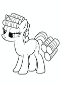 Rarity (MLP) Curls Her Curls