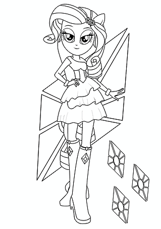 Rarity (MLP) Girls of Equestria