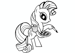 Rarity (MLP) with Paints