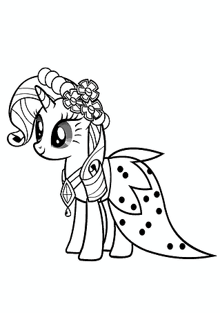 Rarity (MLP): Beautiful Dress