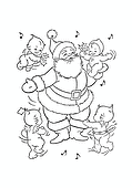 Santa Claus and Little Angels