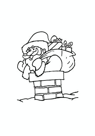 Santa Claus in a Pipe