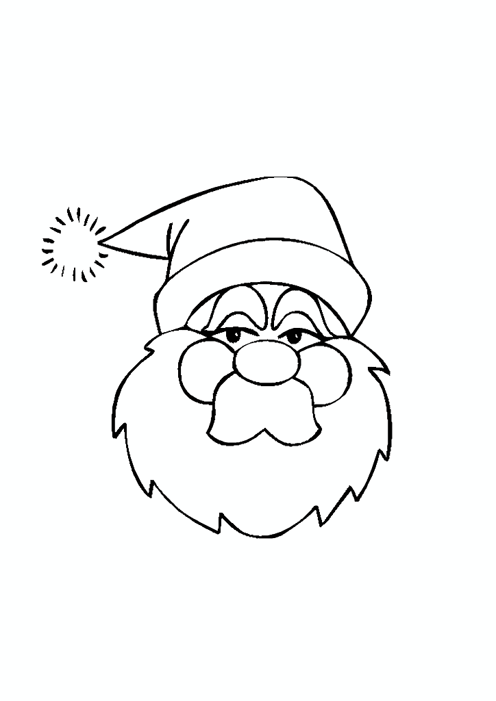 Jolly Santa Coloring Page