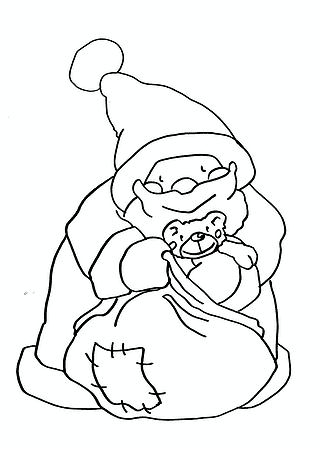 Santa Claus is Packing Presents