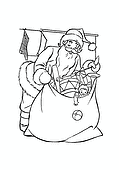 Santa Collects a Bag of Presents