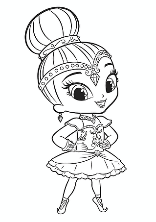 Shimmer From Cartoon Shimmer and Shine