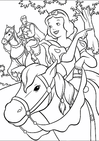 Snow White: Horseback Riding
