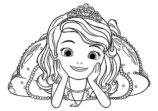 Sofia the First Lies on the Floor