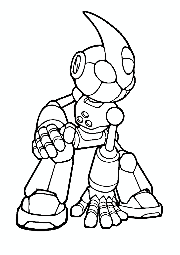 Sonic the Hedgehog: Emerl the Gizoid Coloring Page