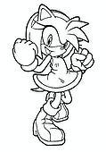 Sonic the Hedgehog: Satisfied Amy Rose