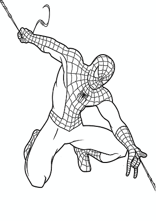 Spiderman in Flight