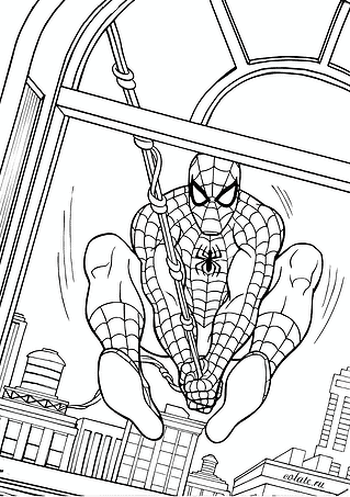 Spiderman Breaks the Window