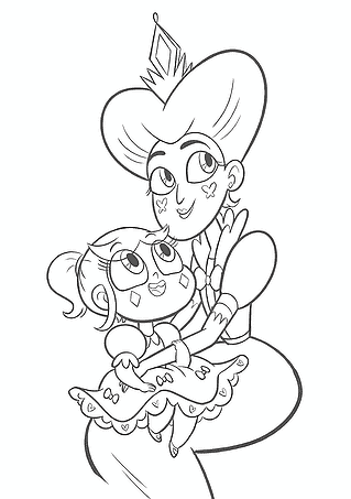 Star Vs the Forces of Evil: Queen Moon and Baby