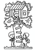 Summer: Builder Checks Out the Tree House