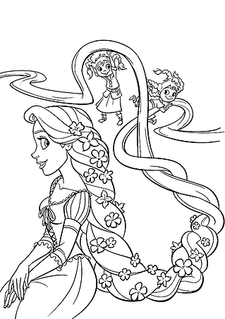 Tangled: Children Playing with Rapunzel’s Scythe