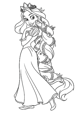 Tangled: Braid with Interwoven Flowers