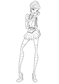 Tecna (Winx Club): School Attire