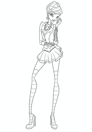 Tecna (Winx Club): School Attire