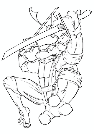 Ninja Turtles: Leonardo in the Heat of Battle