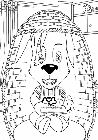 Barkers: Buddy’s Playing a Game Console