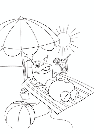 Frozen: Olaf on the Beach