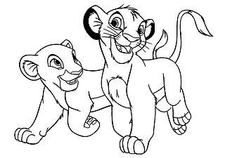 Lion King: Simba and Nala Are Walking
