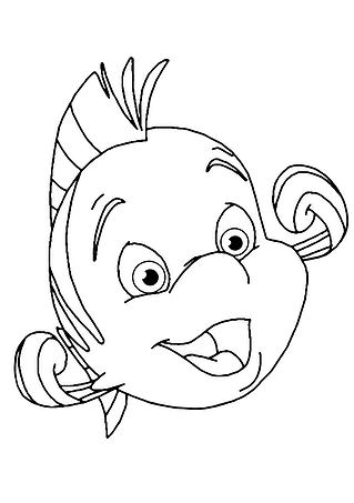 Little Mermaid: Flounder Shows Muscle