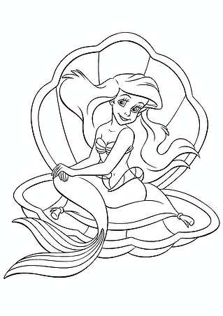 Little Mermaid in a Shell