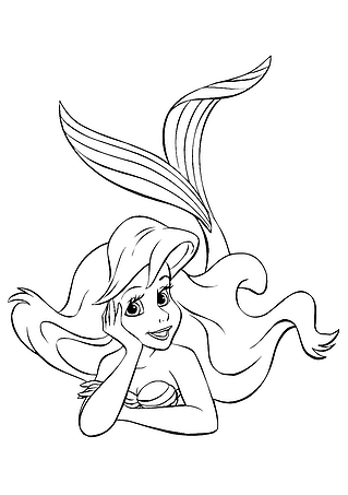Little Mermaid Pensive