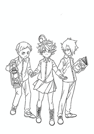 Norman Emma Ray (The Promised Neverland)