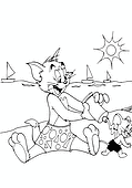 Tom and Jerry on the Beach