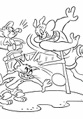 Tom and Jerry Volleyball Competition