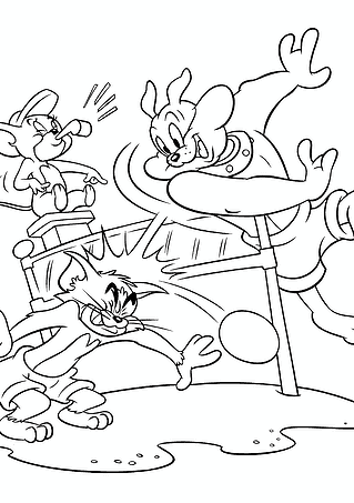 Tom and Jerry Volleyball Competition