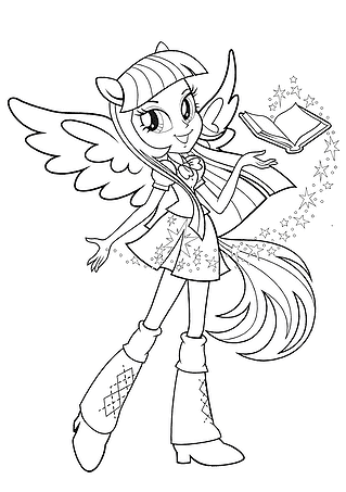 Twilight Sparkle with a Book