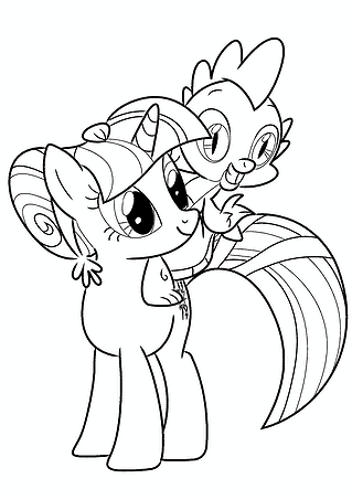 Twilight Sparkle Friendship with Spike