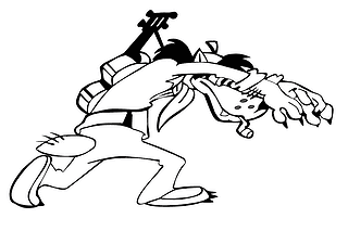 Well Just You Wait: Crouching Wolf with a Guitar
