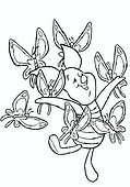 Winnie the Pooh: Piglet with Butterflies