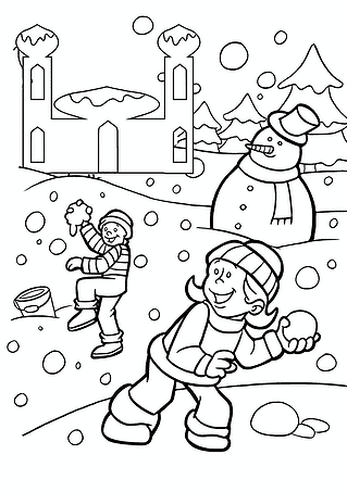 Winter Snowball Fight