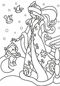 Winter: Snow Maiden and the Squirrel